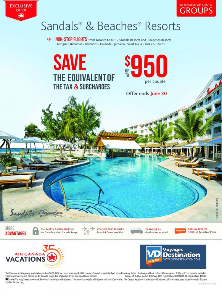 Sandals Montego Bay | Air Canada Vacations