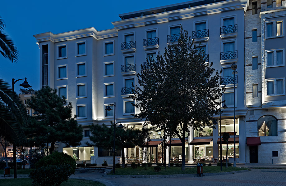 Ramada Istanbul Grand Bazaar exterior at night